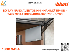 Bộ tay nâng Blum AVENTOS HKi nhấn mở TIP-ON màu xám nhạt - 24K2700TA HGIG (4010476) 1.730 - 5.200